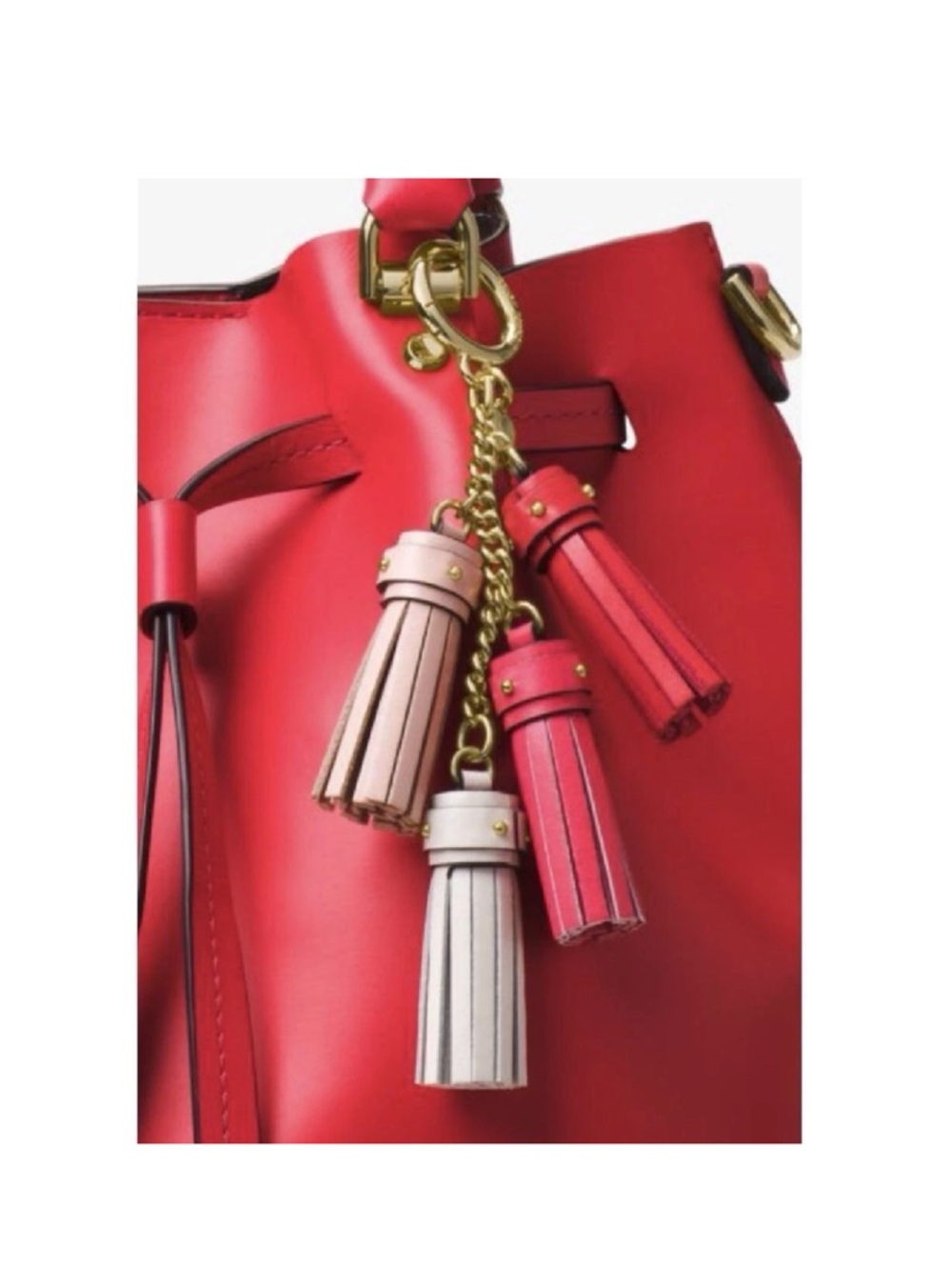 Michael Kors Leather Cascading Mini Tassel Key Chain or Bag Charm- NWOTs - Picture 9 of 9